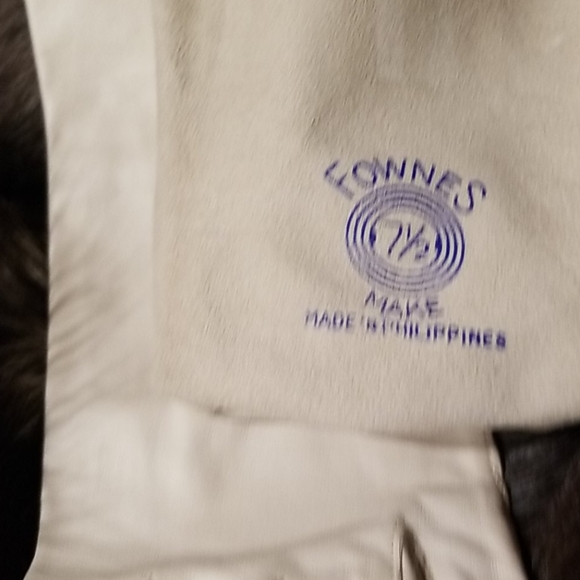 Intake kid leather light Gray gloves 13 " - Picture 8 of 8